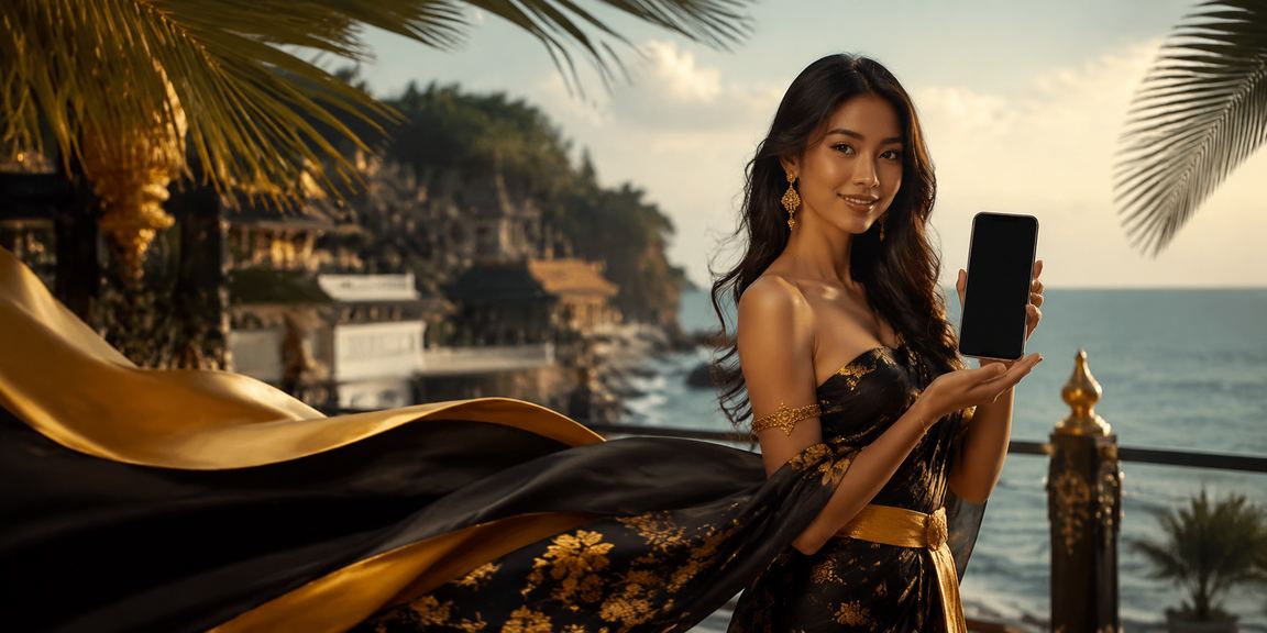 Suasana tepi pantai Vietnam dengan nuansa kasino VIP yang santai